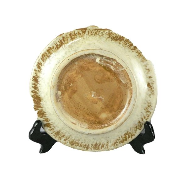 Bread Dessert Plate Country Pine Cone Design Lake Lodge Cabin Style 8" Set of 2 - Picture 8 of 12